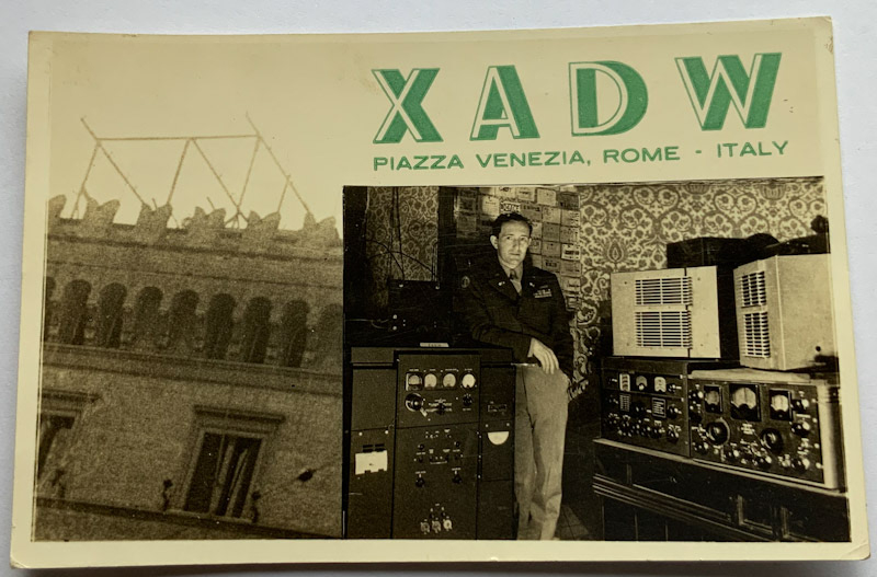 1947 XAWD radio postcard